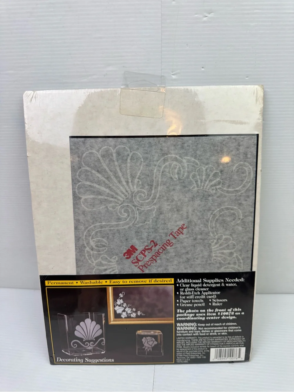 VTG Lot Of 3 Reddi-Etch Etched Glass Rub-On Decals #10121 #10073 #10076 Sealed